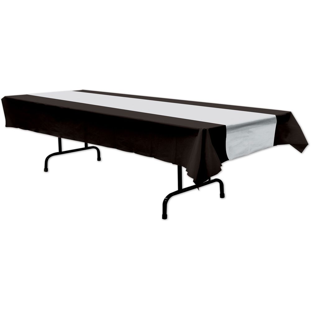 Black and Silver Tablecover