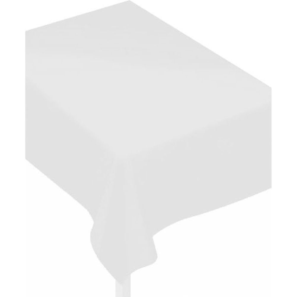 Frosty White Fabric Backed Rectangle Tablecover