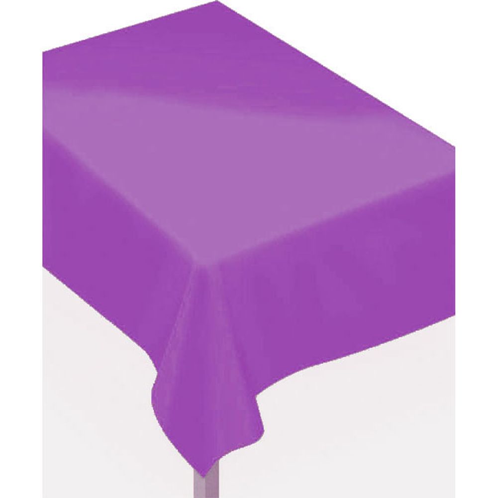 New Purple Fabric Backed Rectangle Tablecover