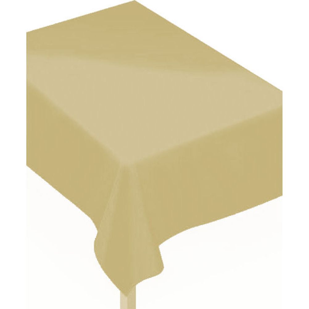 Gold Fabric Backed Rectangle Tablecover