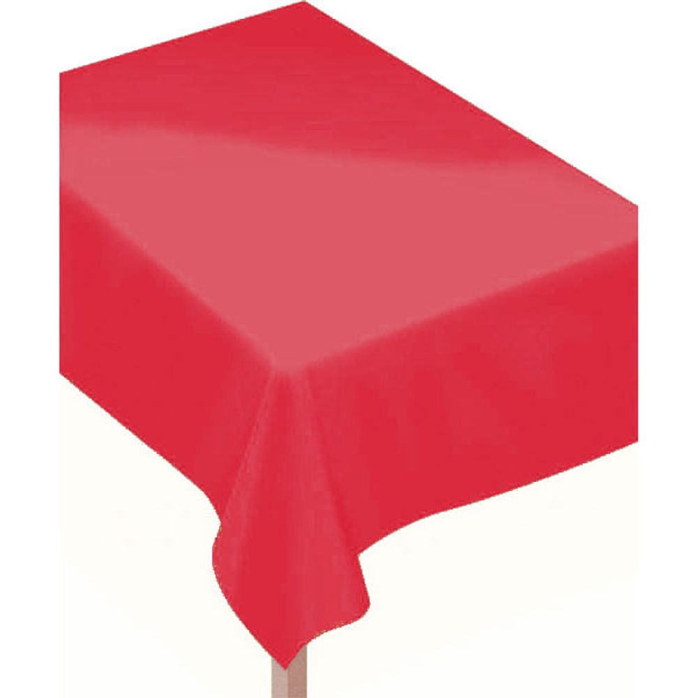 Apple Red Fabric Backed Rectangle Tablecover