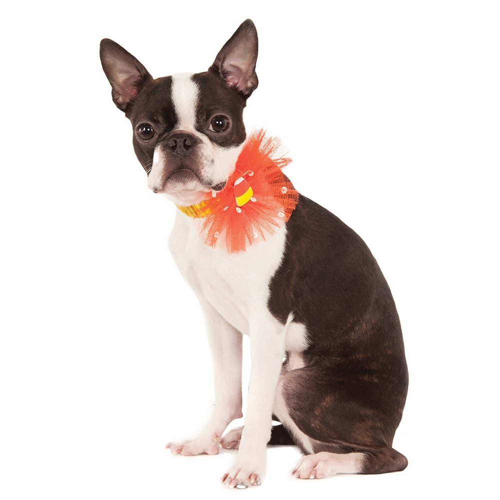 CANDY CORN SEQUIN NECKLAC