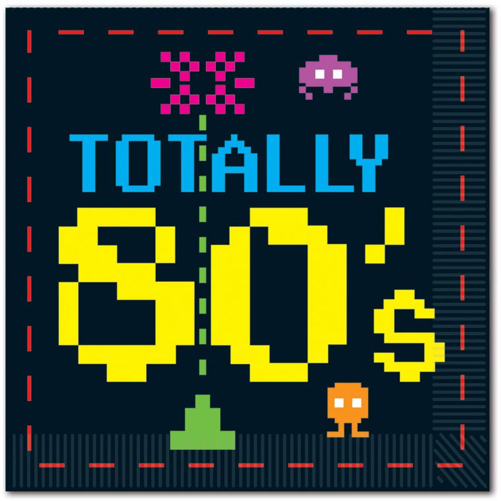 80's Beverage Napkins
