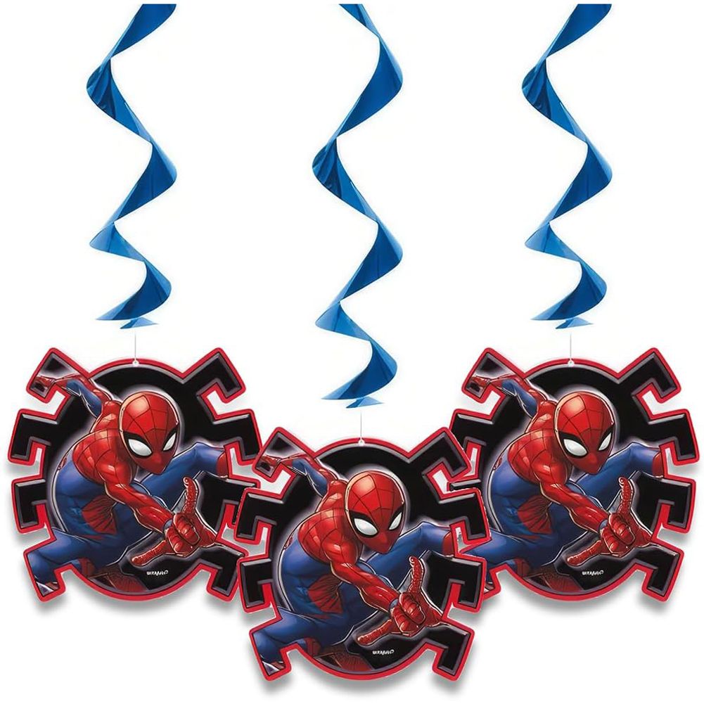 Spider-Man Hanging Swirl Decorations, 26" (3ct)