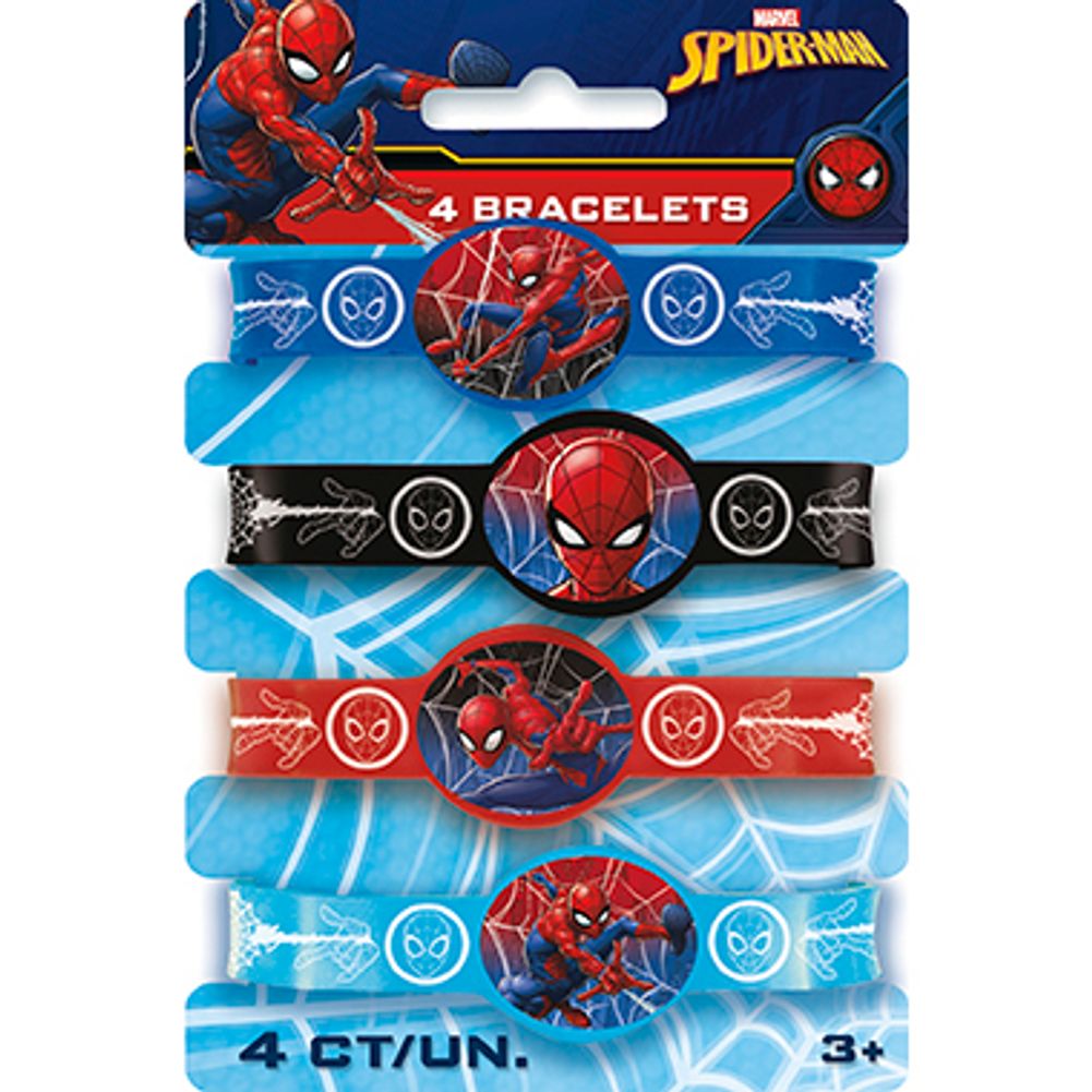 Spider-Man Stretchy Bracelets (4ct)