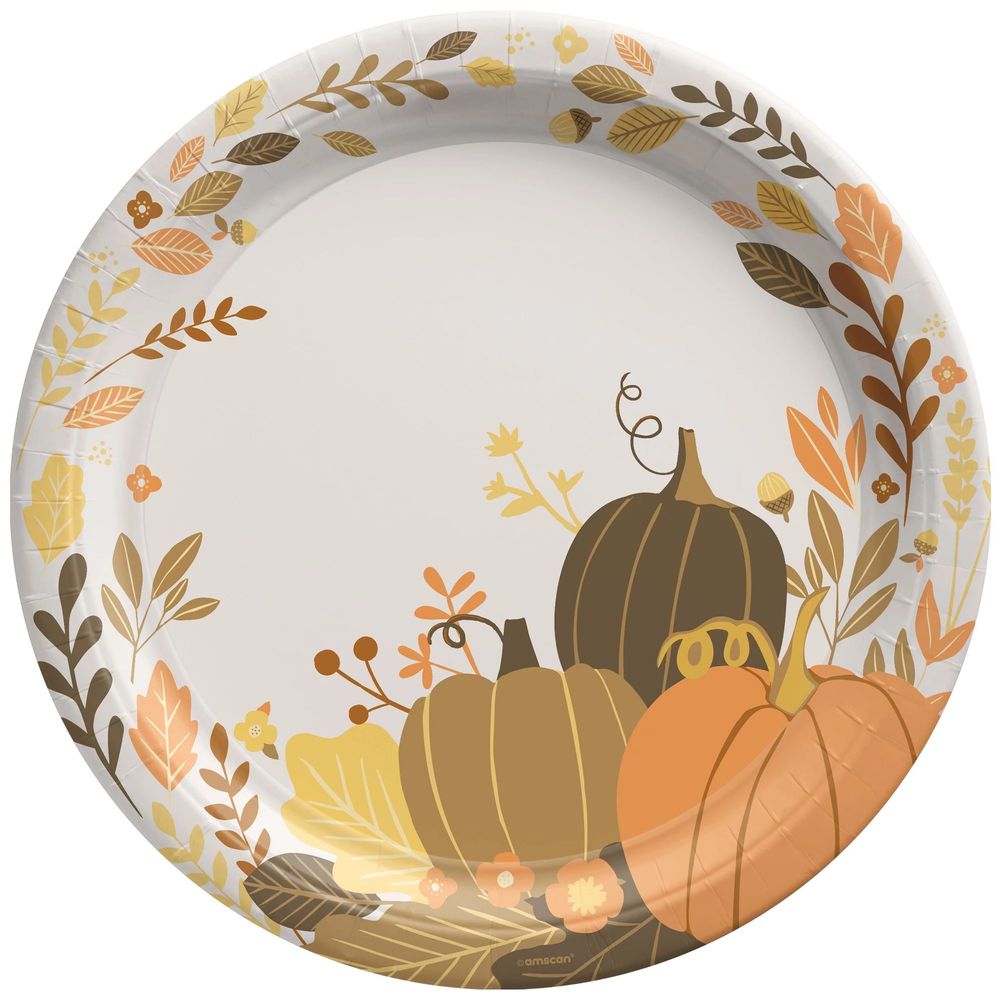 Golden Autumn Plates, 10.5