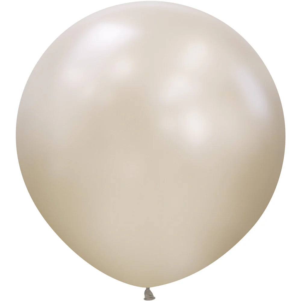 Sempertex 24" Silk Cream Pearl Latex Balloons (10ct)