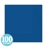 Bright Royal Blue 2-Ply Beverage Napkins (100ct)