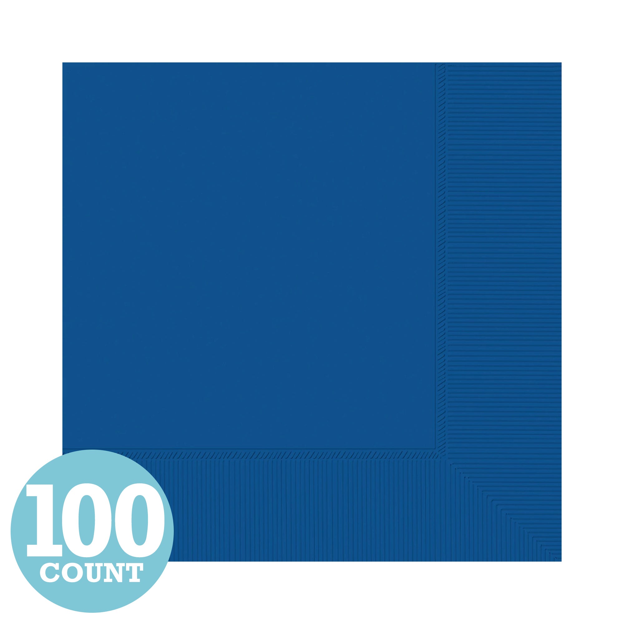 Bright Royal Blue 2-Ply Beverage Napkins (100ct)