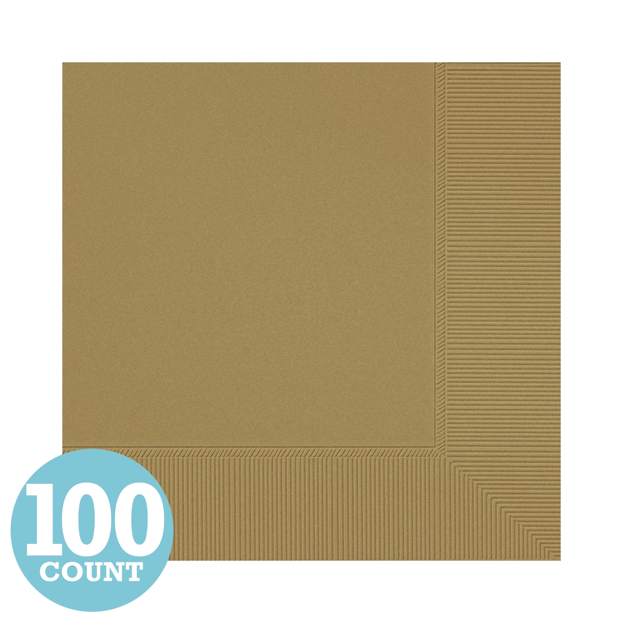 Gold Beverage Napkins (100ct)