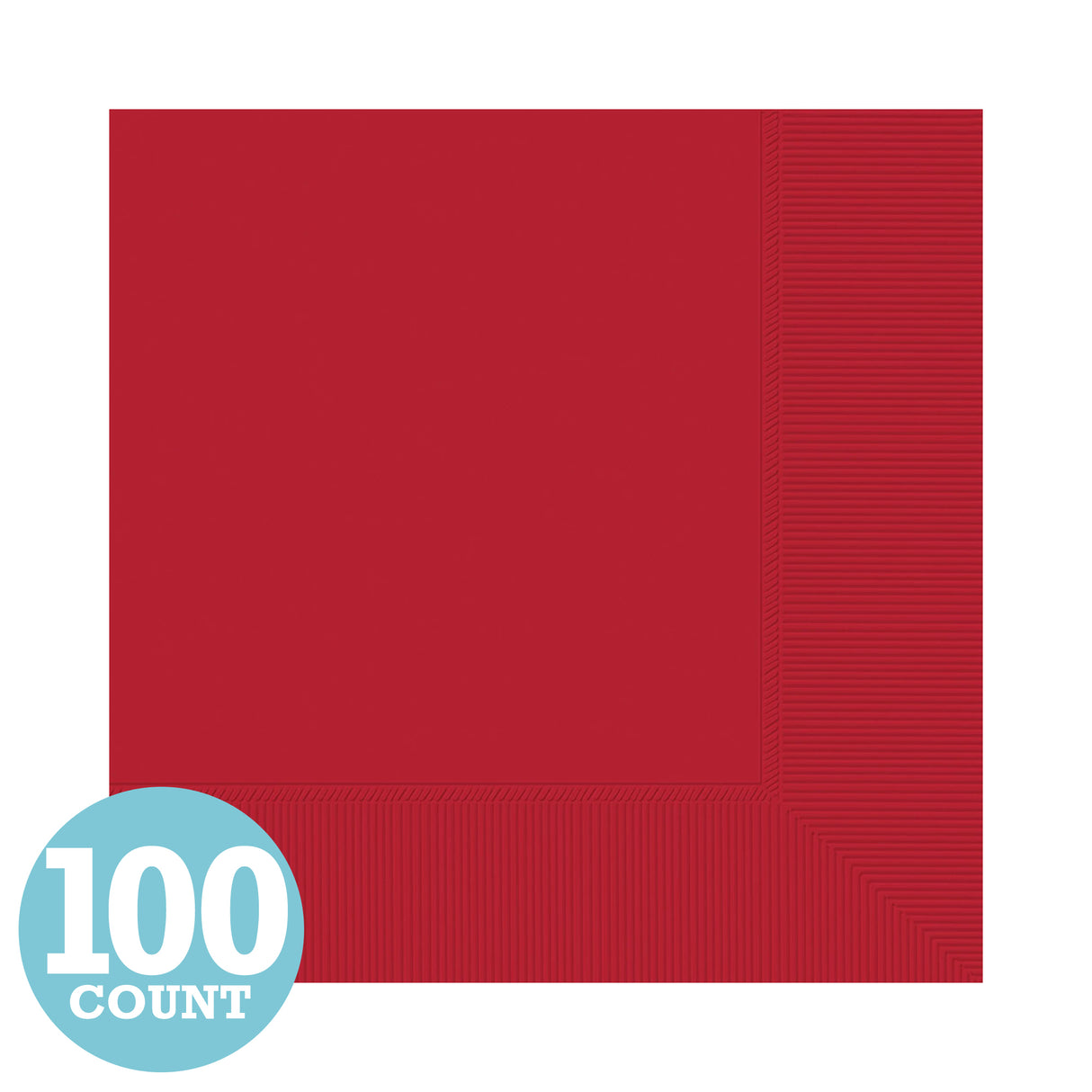 Apple Red Big Party Pack Beverage Napkins (125ct)
