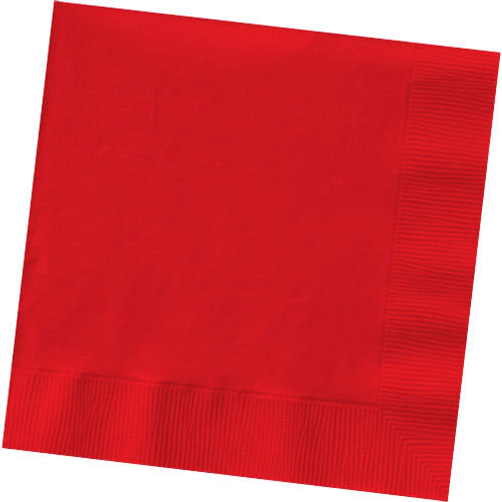 Apple Red Big Party Pack Beverage Napkins (125ct)