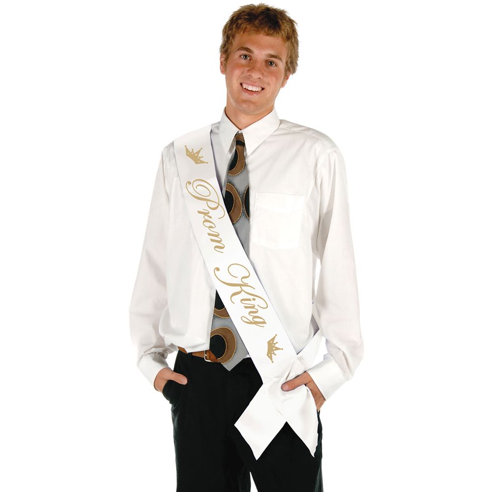 Prom King Satin Sash