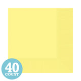Light Yellow 2-Ply Beverage Napkins (40ct)