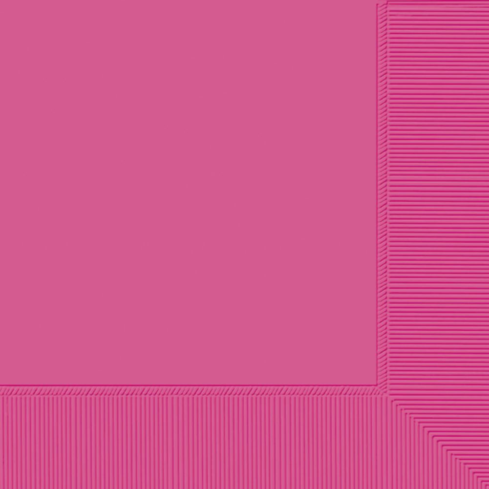 Bright Pink 2-Ply Beverage Napkins (40ct)
