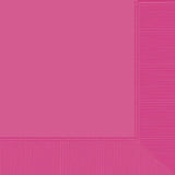 Bright Pink 2-Ply Beverage Napkins (40ct)