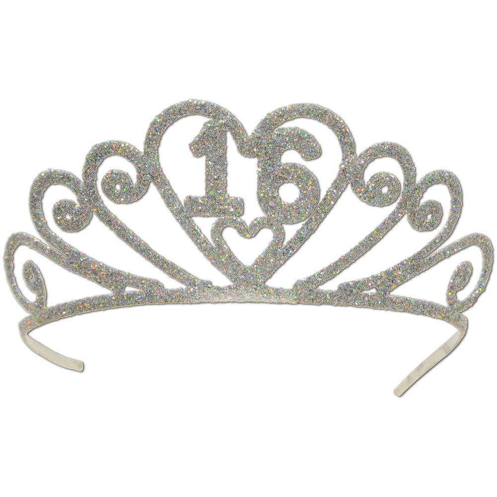 Glittered Sweet 16 Tiara