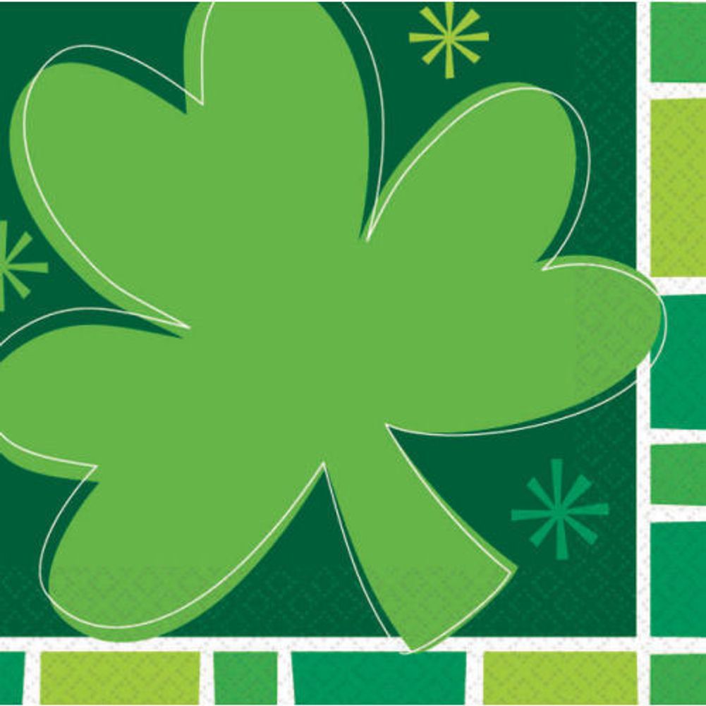 Spring Clover Beverage Napkins (16ct)
