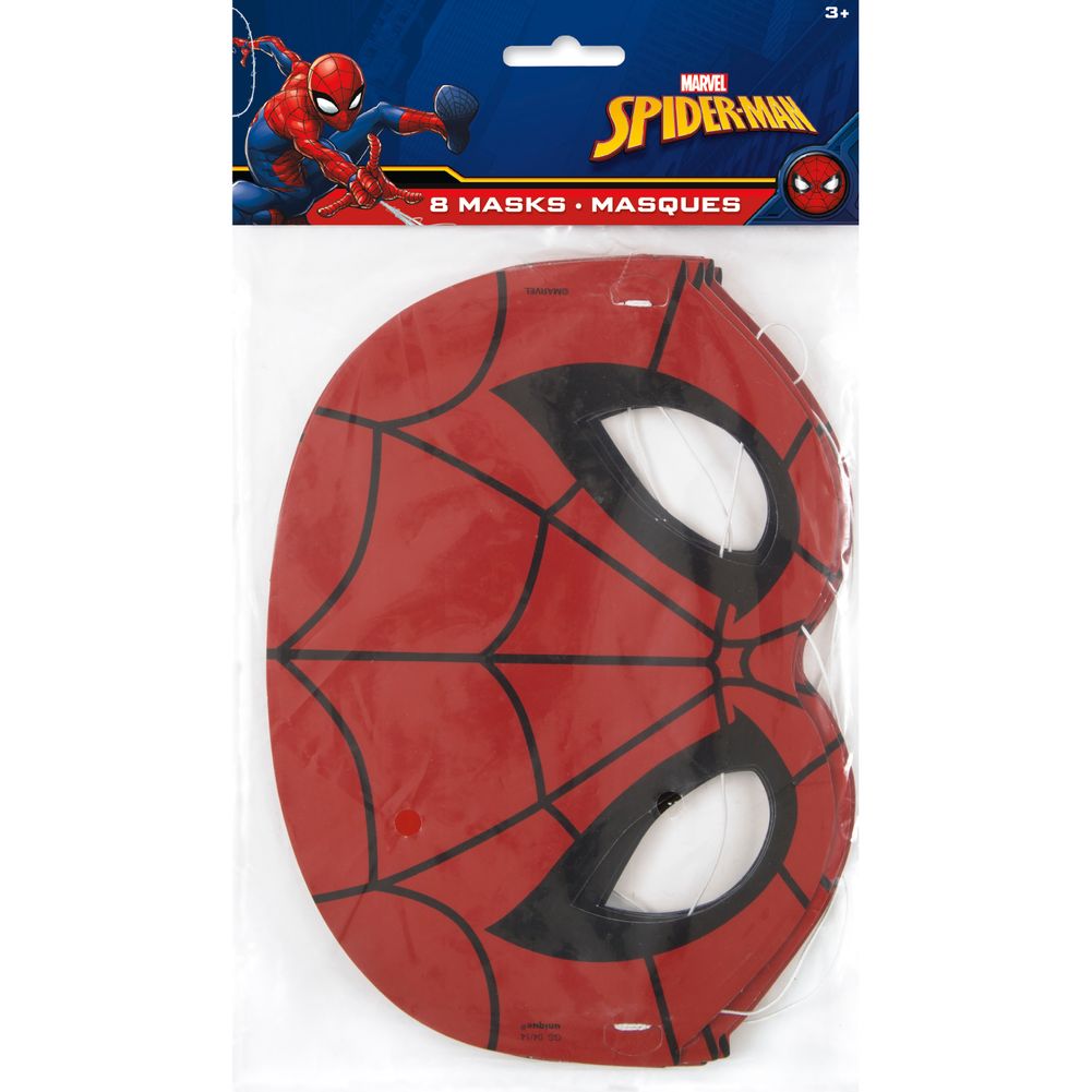 Spider-Man Party Masks (8ct)