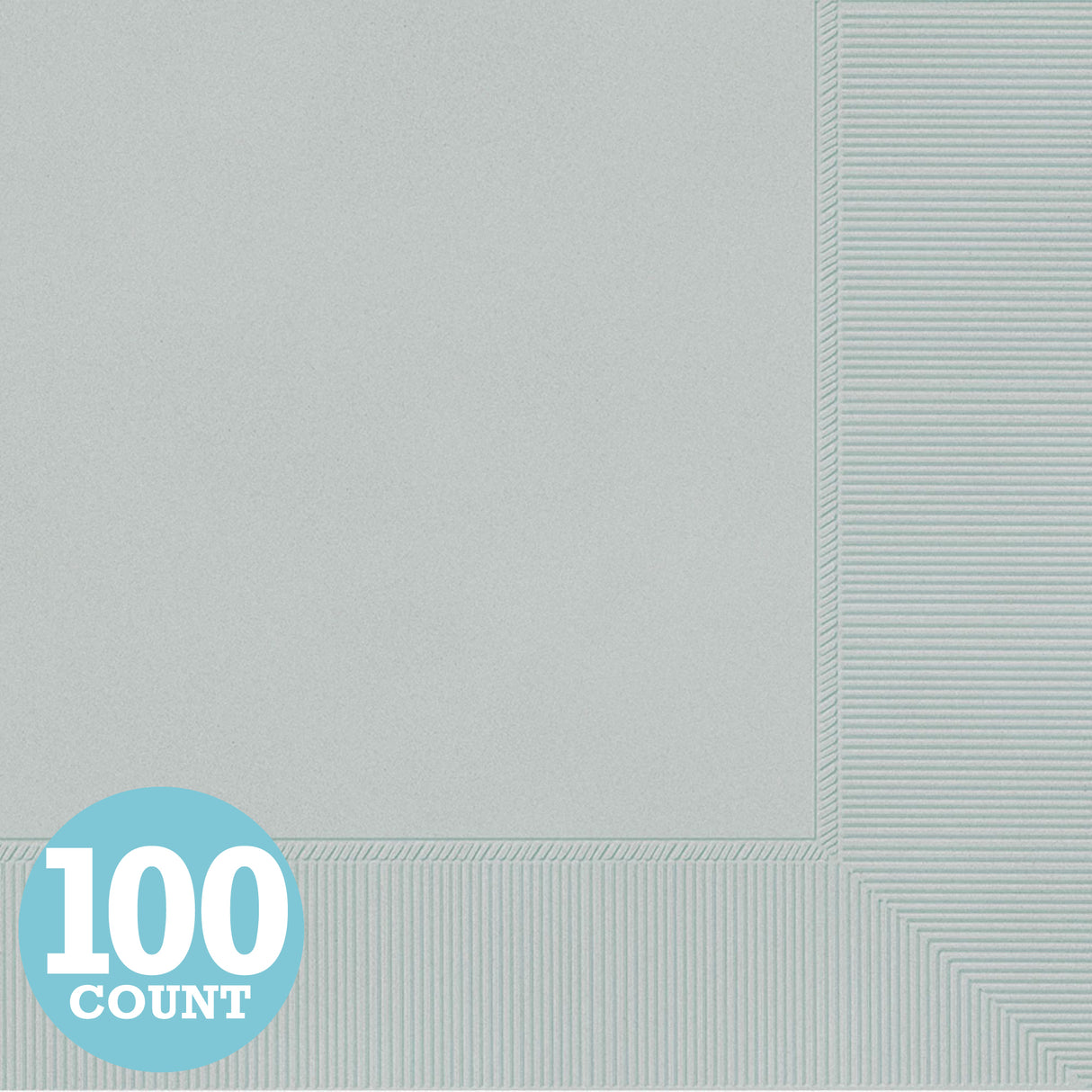 Silver 2-Ply Luncheon Napkins (100ct)
