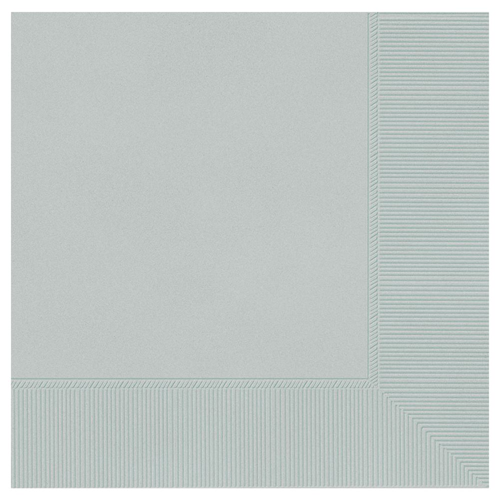 Silver 2-Ply Luncheon Napkin (40ct)