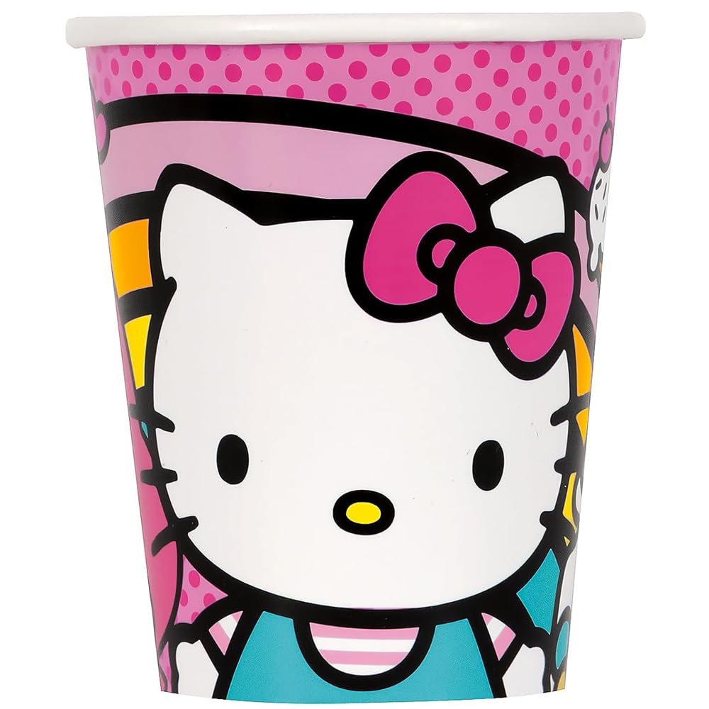 Hello Kitty Birthday Party Kit for 16 – 9 Inch Plates, Napkins, Table Cover, Banner, Balloons and Cups (58 pc) – photo 4