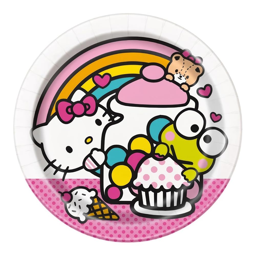Hello Kitty Birthday Party Kit for 16 – 9 Inch Plates, 7 Inch Plates, Napkins and Table Cover (49 pc) – photo 3