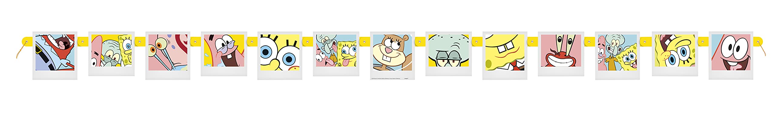 SpongeBob Birthday Party Kit for 16 – 9 Inch Plates, Napkins, Table Cover, Banner and Balloons (49 pc) – photo 6