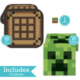 Minecraft Birthday Party Kit for 16 – 9 Inch Plates and Napkins (32 pc) – photo 2