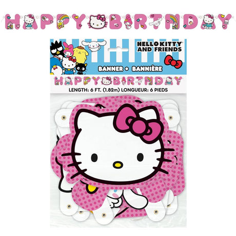 Hello Kitty Birthday Party Kit for 16 – 9 Inch Plates, Napkins, Table Cover, Banner, Balloons and Cups (58 pc) – photo 7