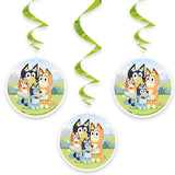 Bluey Birthday Party Kit for 16 – 9 Inch Plates, Napkins, Table Cover, Banner, Balloons and Swirl Decorations (45 pc) – photo 7