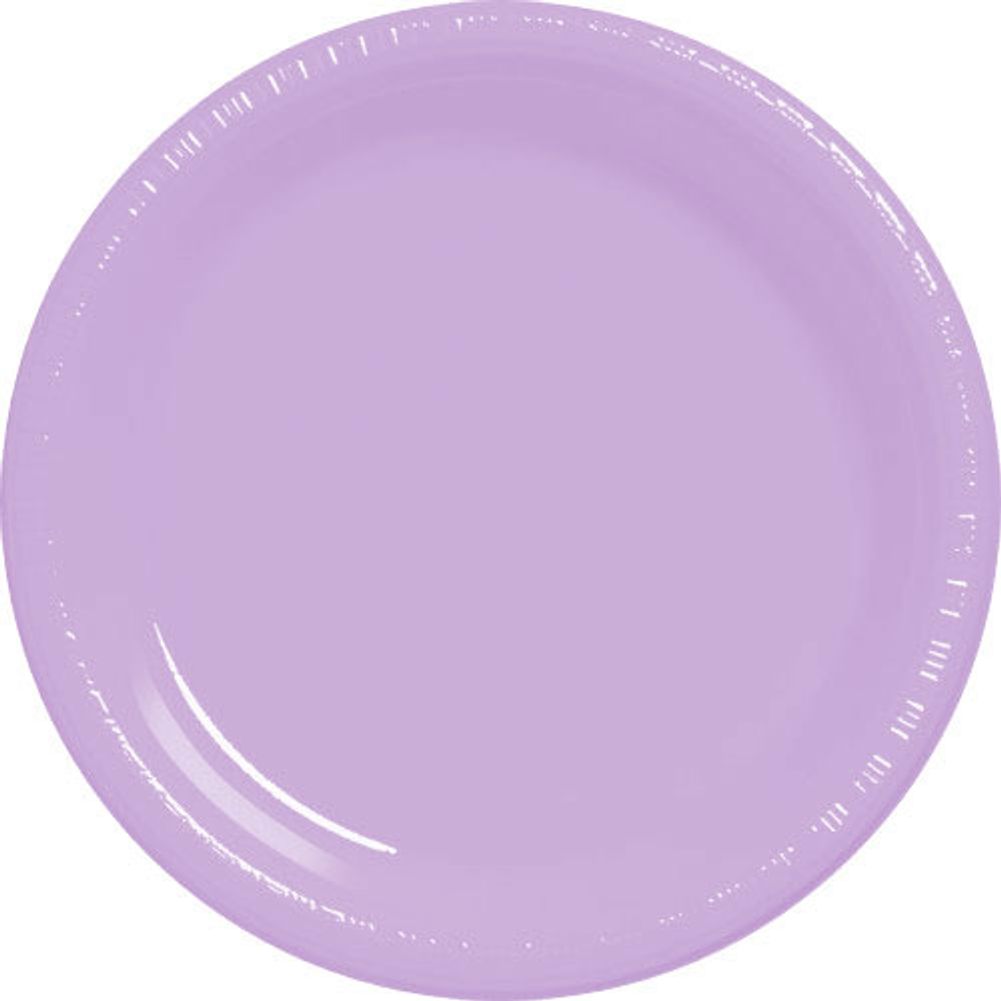 Lavender Plastic Banquet Plates (50ct)