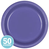 New Purple Plastic Banquet Plates (50ct)