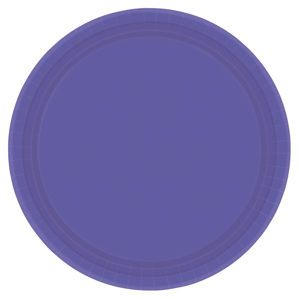 New Purple Paper Dessert Plates (50ct)