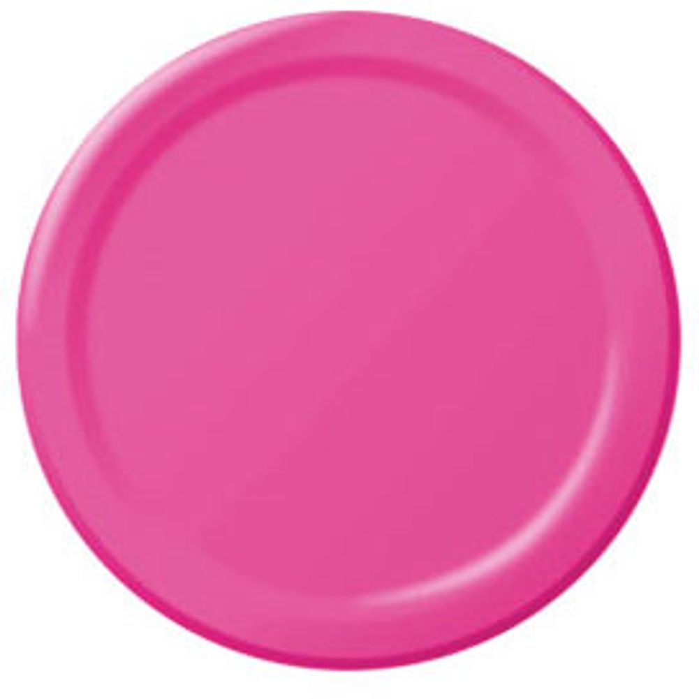 Bright Pink Paper Dessert Plates (50ct)