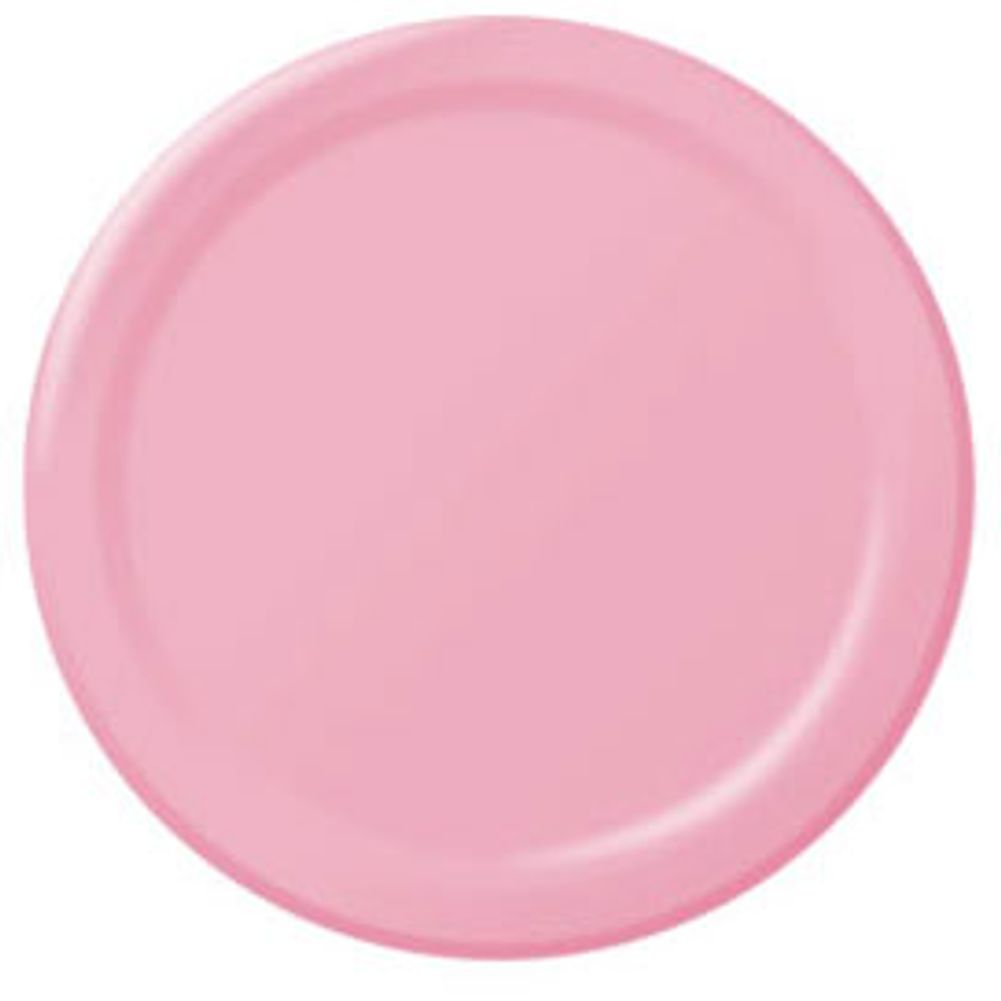 New Pink Paper Dessert Plates (50ct)