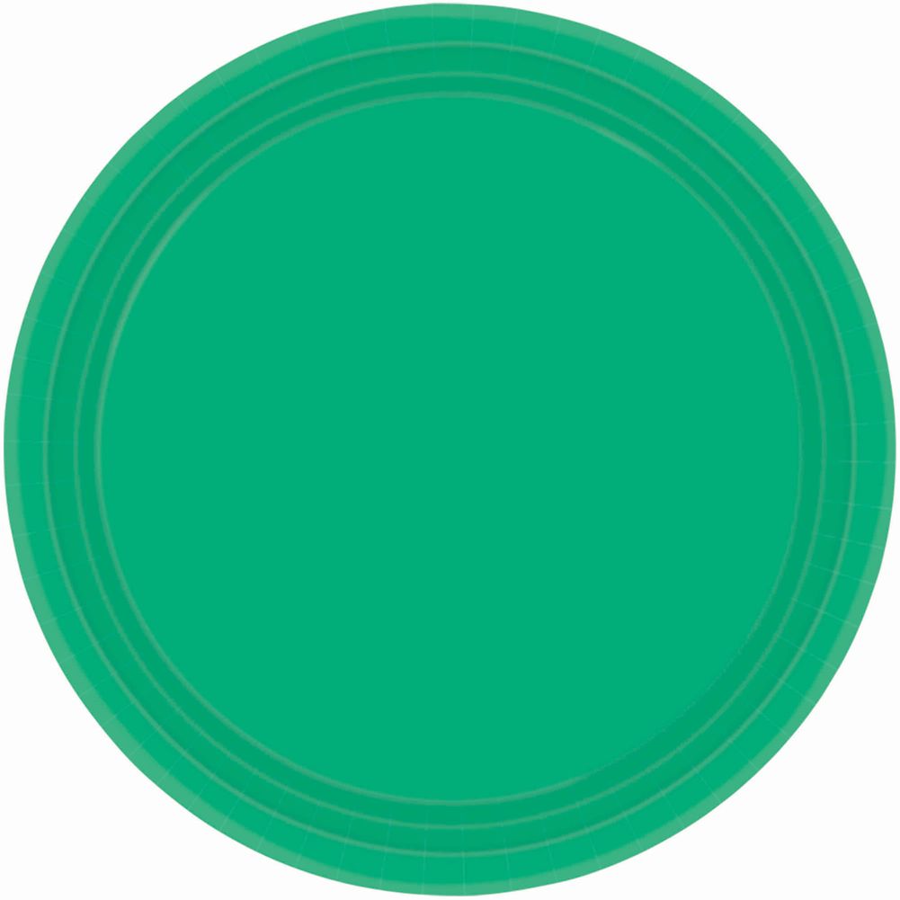Festive Green Paper Dessert Plates (20ct)