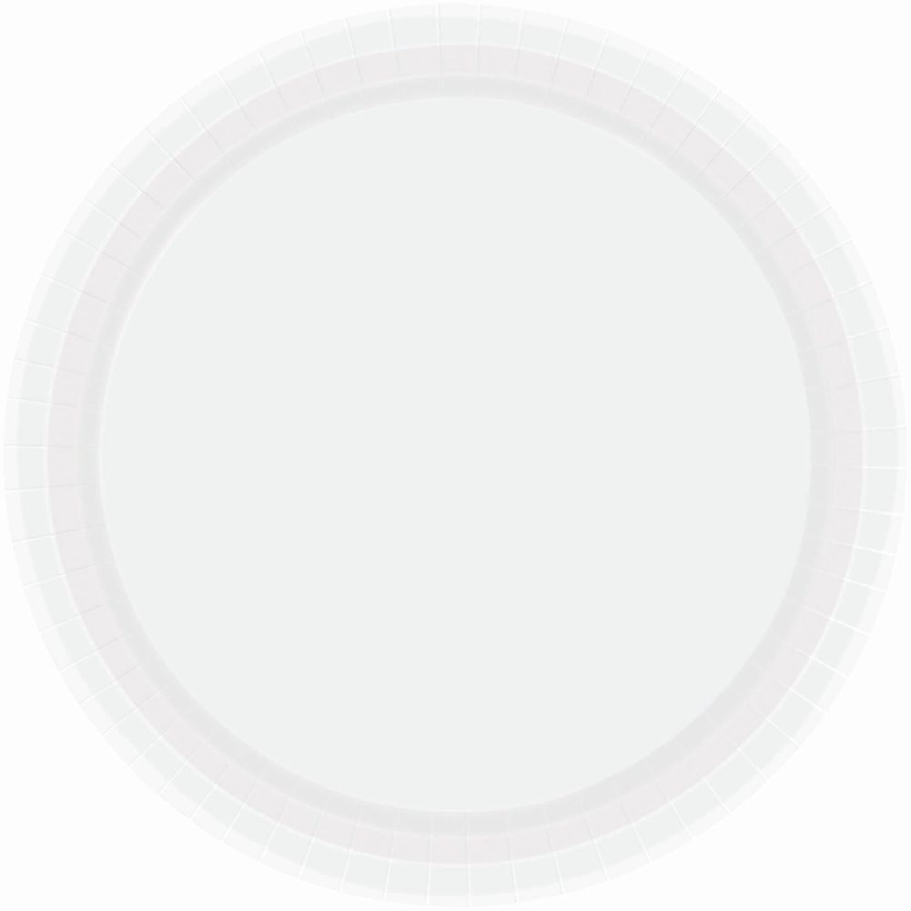 Frosty White Paper Dessert Plates (20ct)