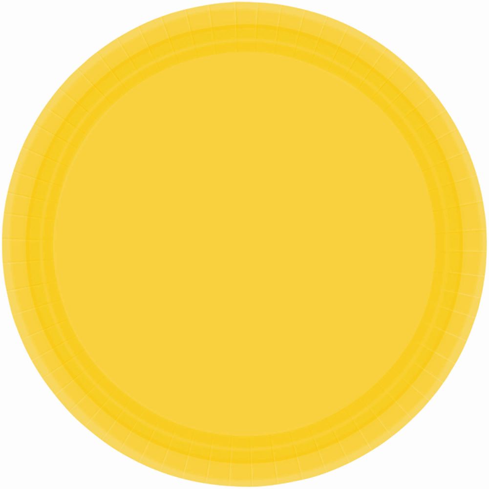 Yellow Sunshine Paper Dessert Plates (20ct)