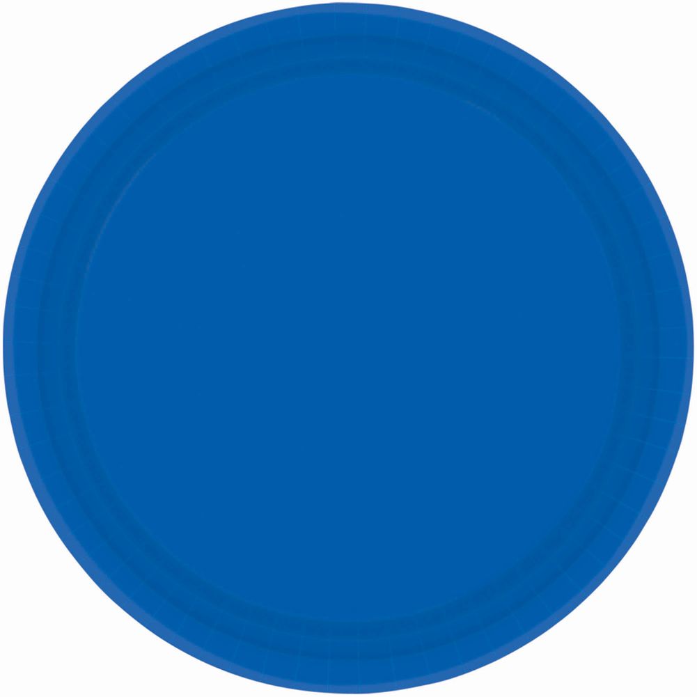 Bright Royal Blue Paper Dessert Plates (20ct)