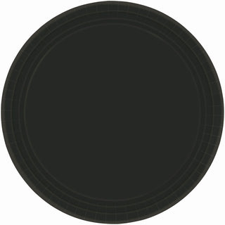 Jet Black Paper Dessert Plates (20ct)