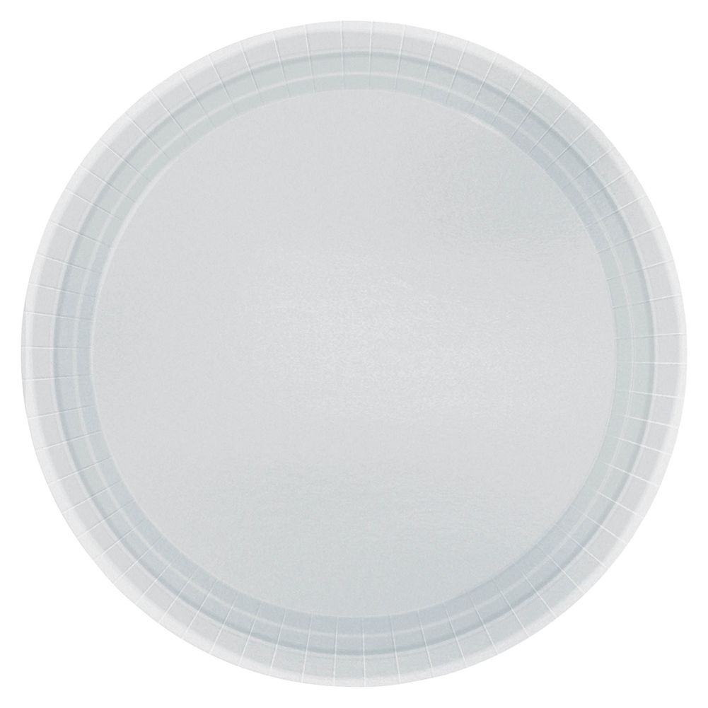 Silver Paper Dessert Plates (20ct)