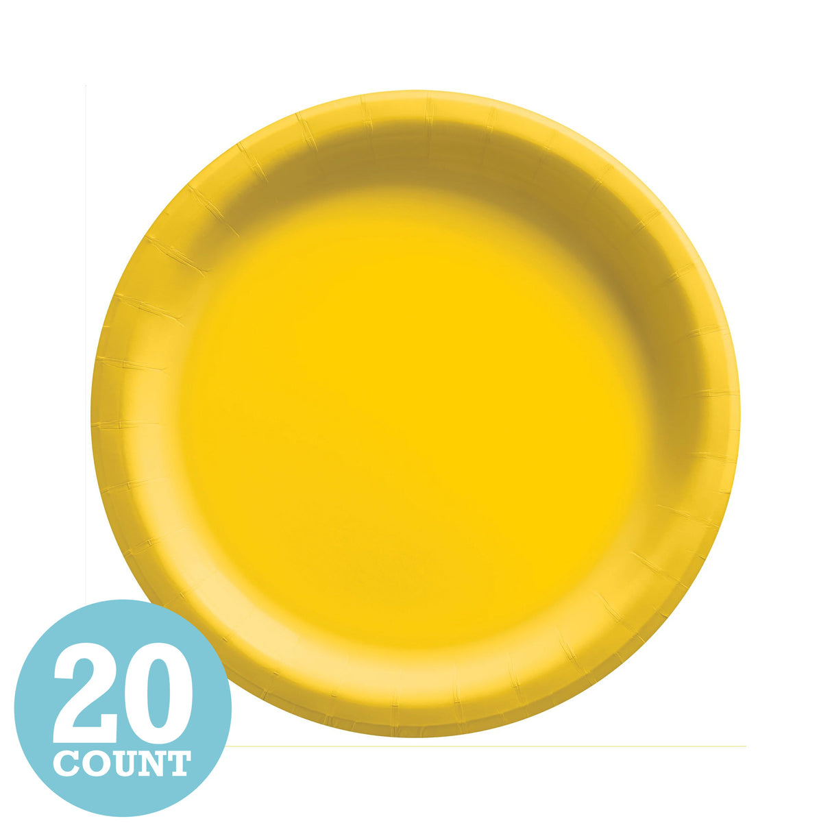 Yellow Sunshine Paper Dessert Plates (20ct)