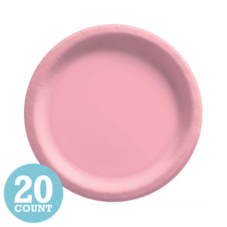 New Pink Paper Dessert Plates (20ct)