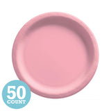 New Pink Paper Dessert Plates (50ct)
