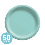 Robins Egg Blue Paper Dessert Plates (50ct)