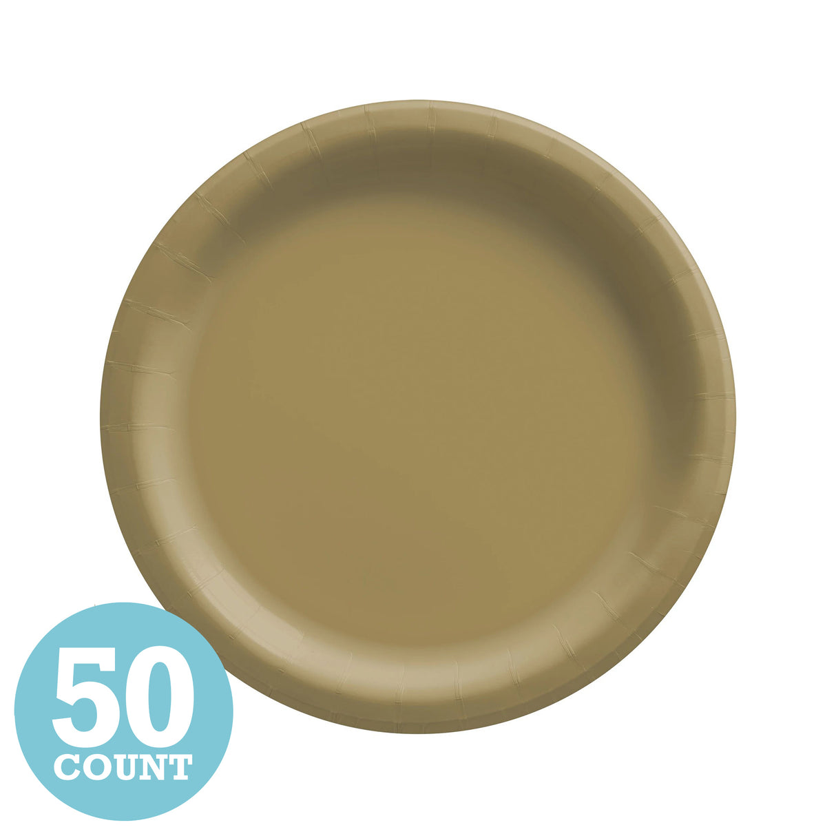 Gold Paper Dessert Plates (50ct)