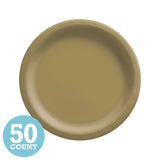Gold Paper Dessert Plates (50ct)