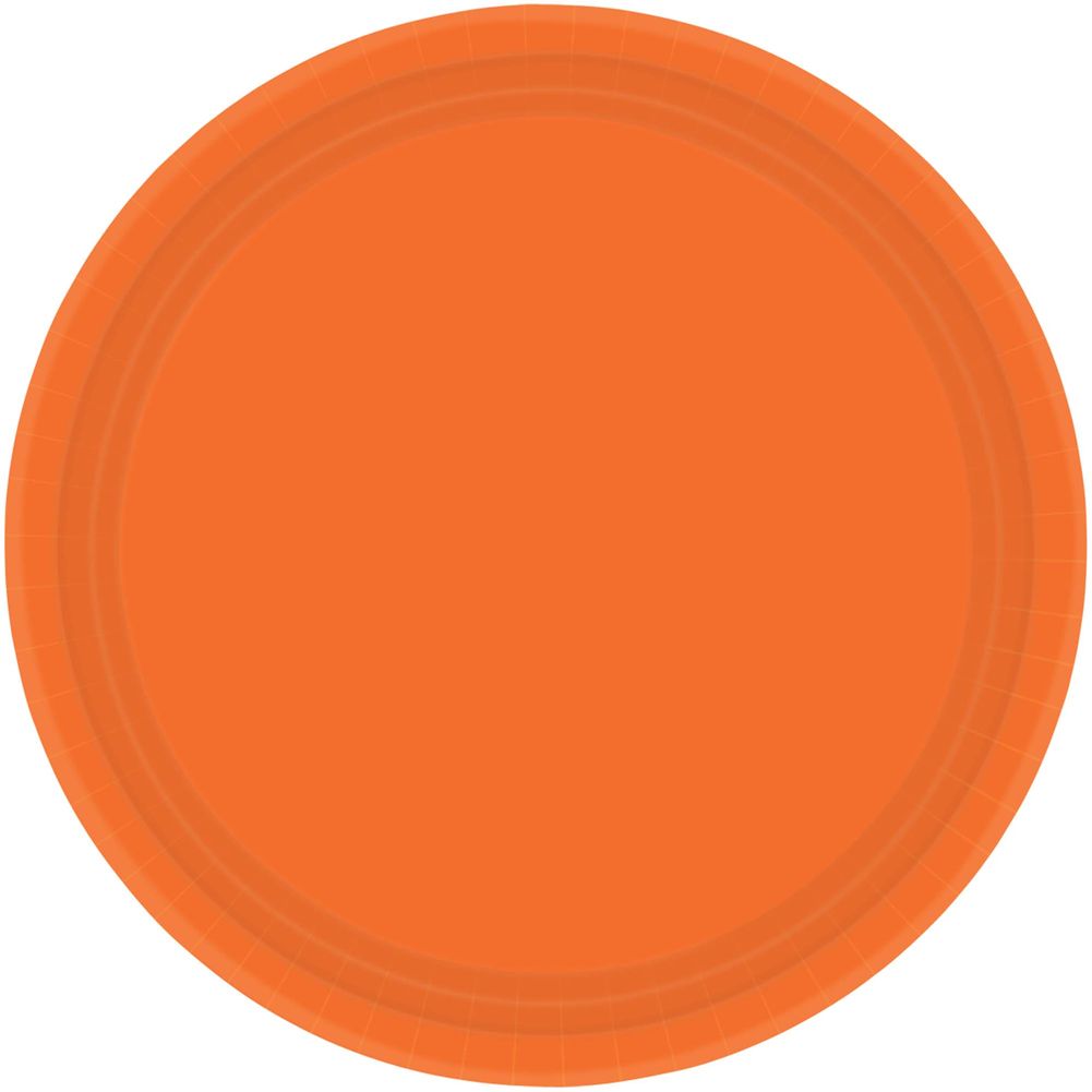 Orange Peel Dinner Paper Plates (20ct)