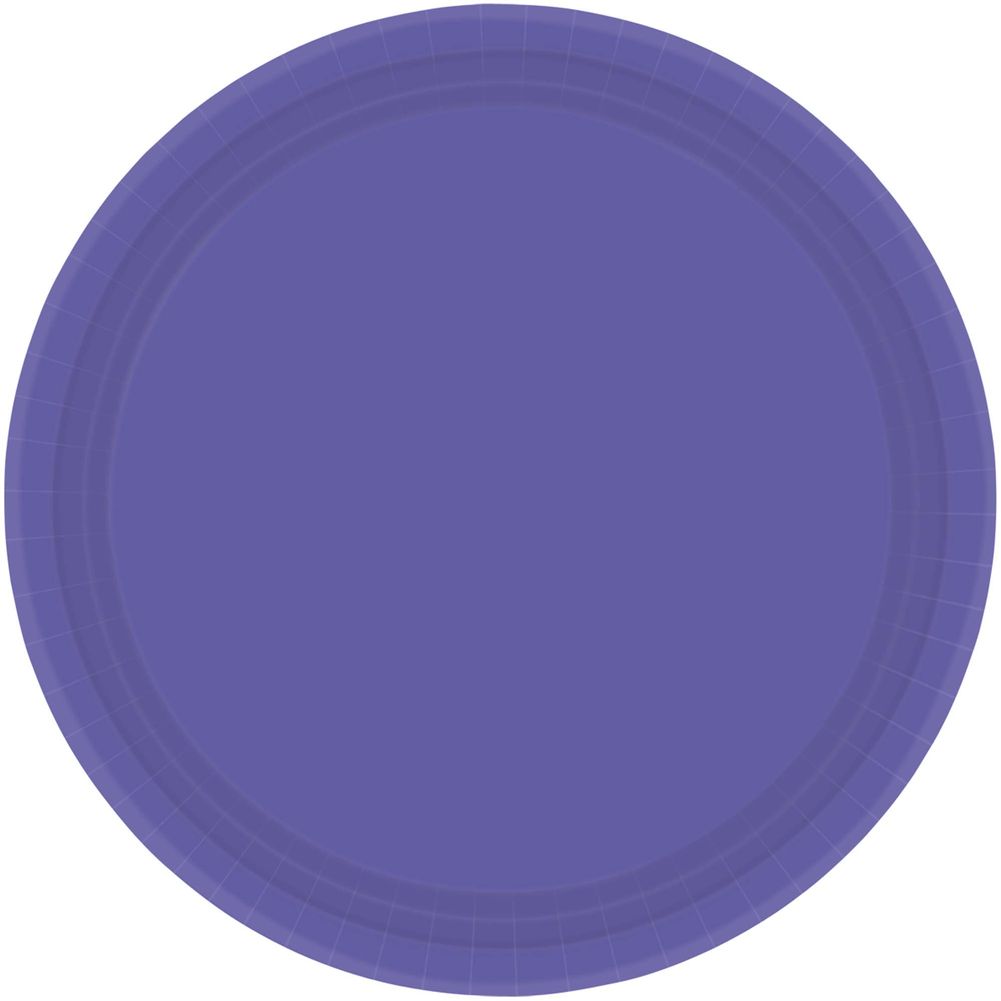 New Purple Dinner Paper Plates (20ct)